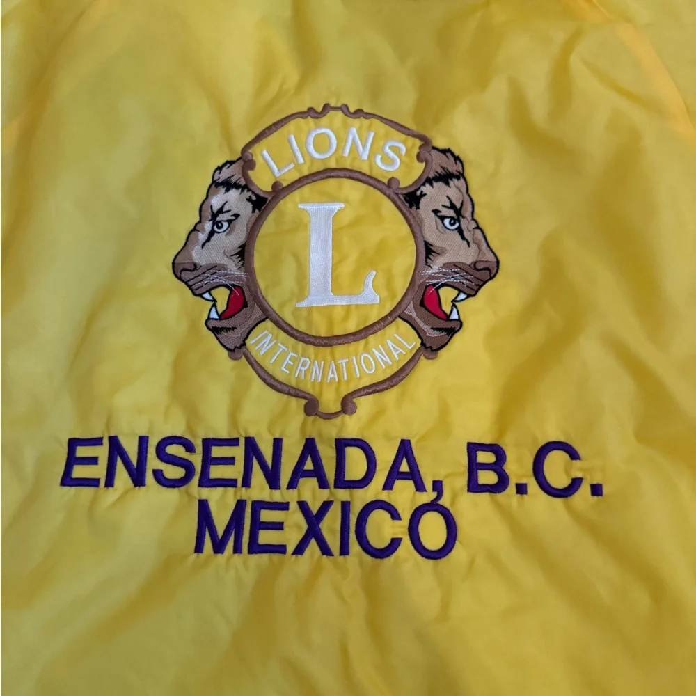Vintage Hartwell Sports Yellow Lions International Ensenada Jacket size Medium